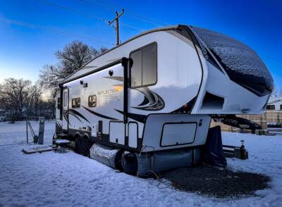 Grand Design RV Skirting: Protect Your Camper from Frozen Pipes - AirSkirts