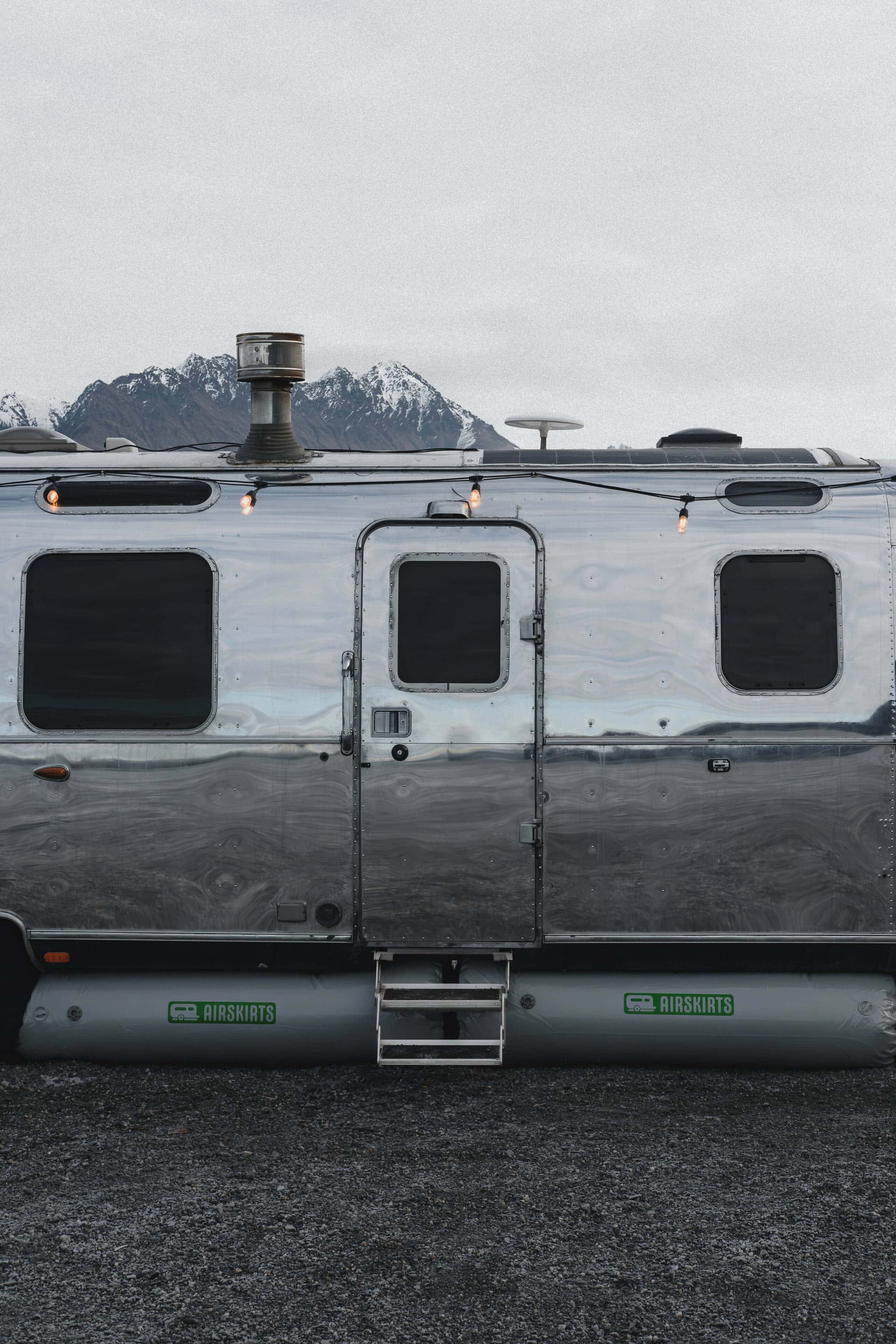 RV windows on Airstream travel trailer